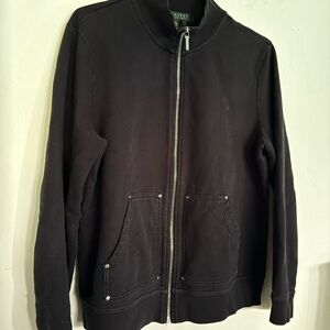 Lauren Ralph Lauren Black with silver Zip-Up Jacket